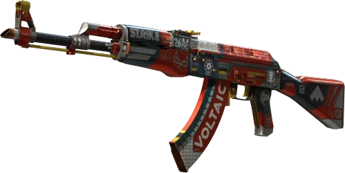 AK-47 Bloodsport красно-белая гоночная раскраска скина винтовки CS2