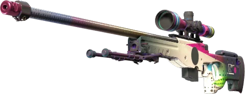 AWP CMYK всплеск типографских цветов скин снайперки CS2