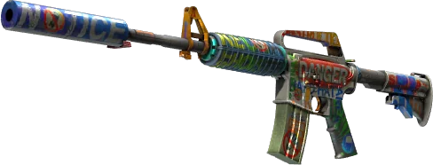 M4A1-S Imminent Danger синий узор опасности скин винтовки CS2