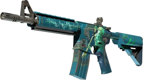 M4A4 Poseidon скин винтовки CS2 с греческим богом моря